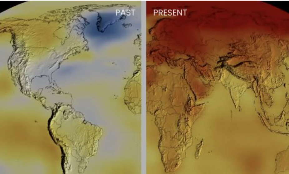 Past vs Present Climate Depiction